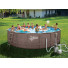 Р20-1248-S Каркасный бассейн круглый 366х122см Summer Escapes, фильтр-насос песчаный 4100 л/ч
